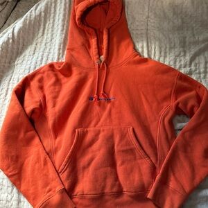 Orange champion hoodie